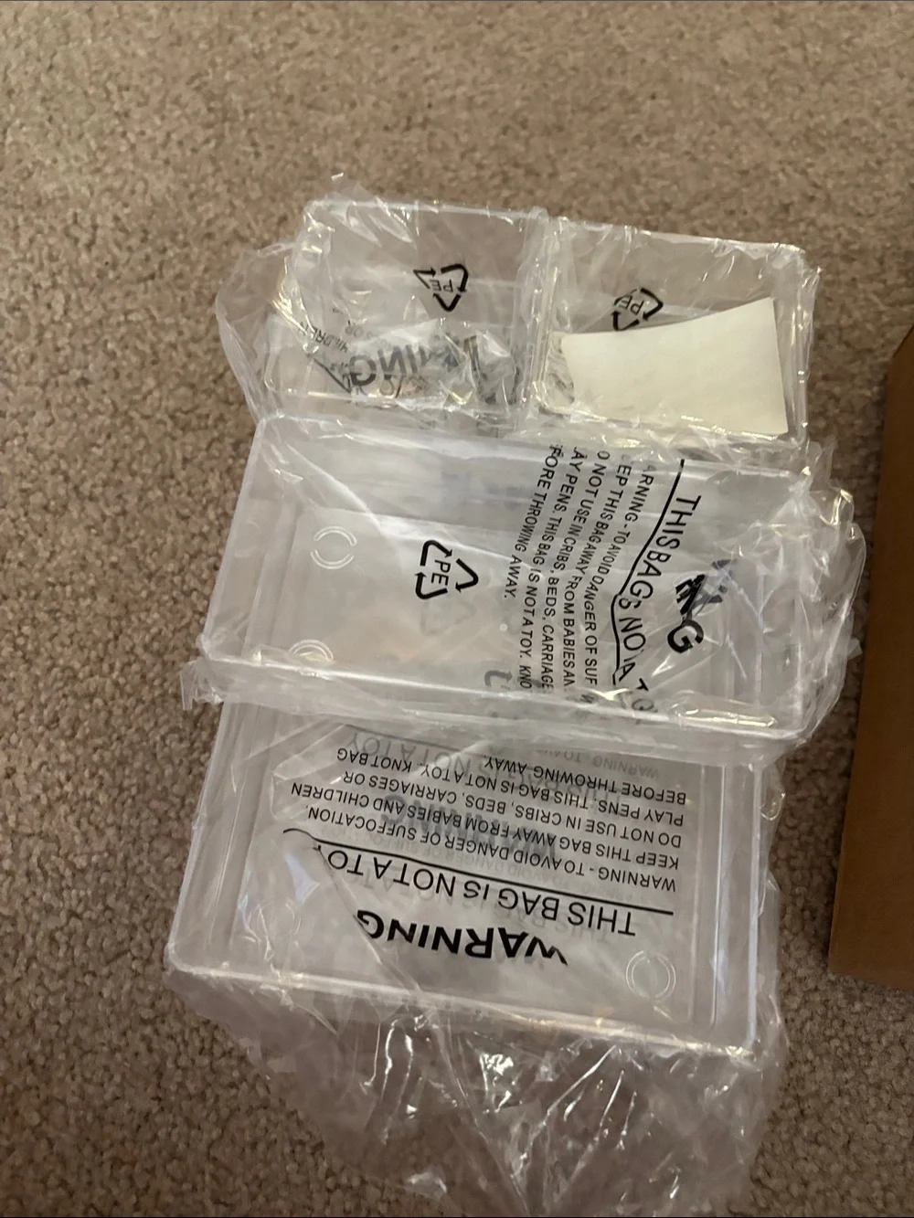 Brown Drawer Organizer (6 Piece Set)